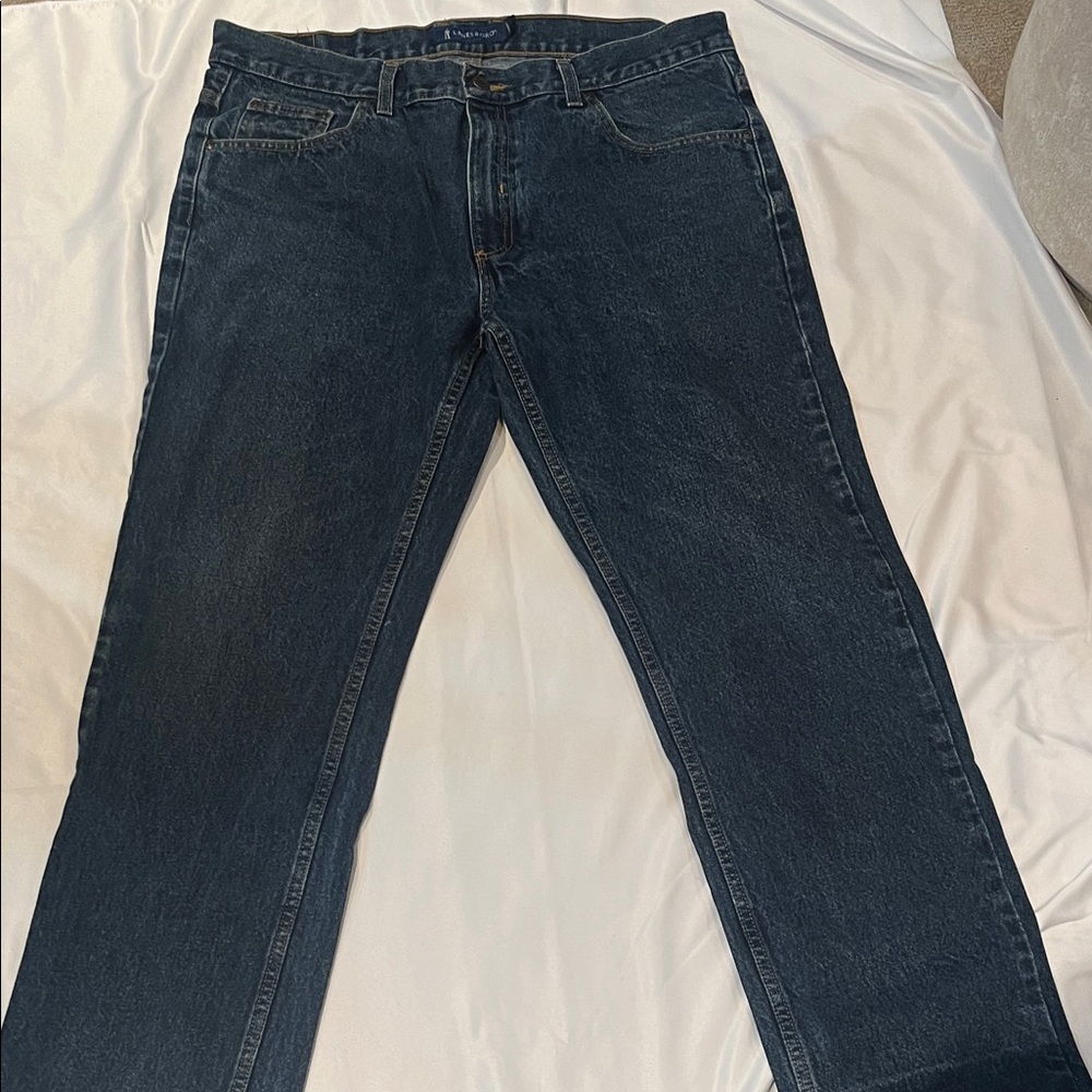 Lanesboro Relaxed Fit Dark Blue Jeans for Men